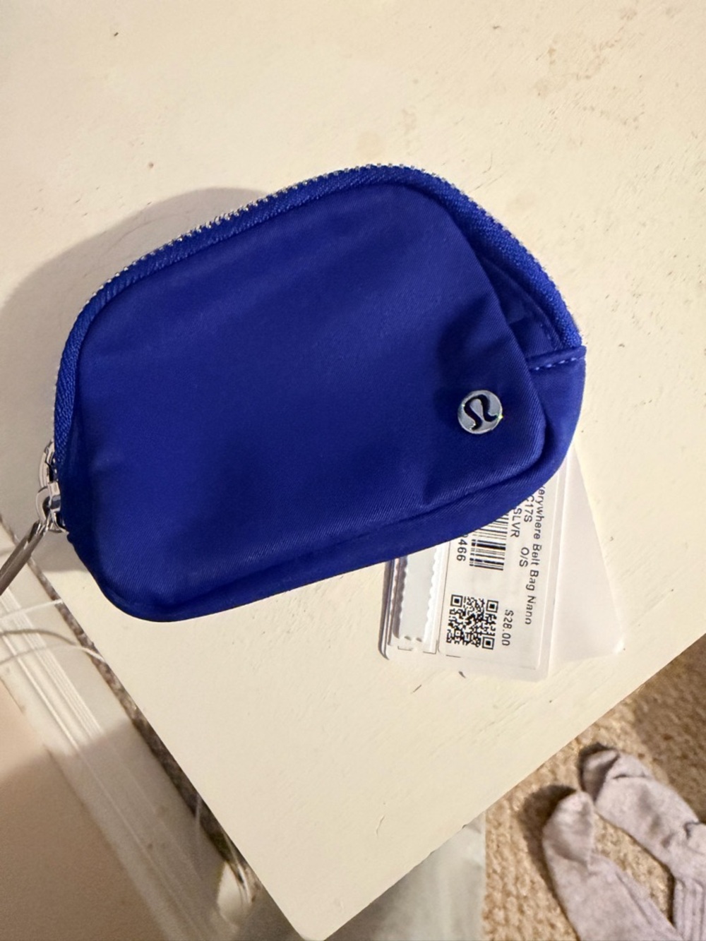 lululemon Small Zip Key Pouch in Cobalt Blue NWT